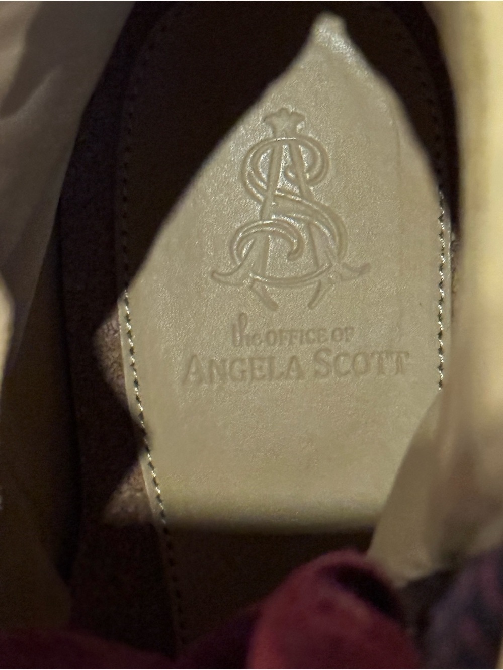 Lace-Up Burgundy Leather Women's Ankle Boots - Picture 6 of 6